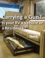 If your RV is hooked up in an RV park, laws have stated that it can be called a residence. But, if you're unhooked and capable of driving, you're in a vehicle.